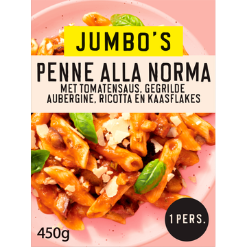 Jumbo's Vriesverse Maaltijd Penne alla Norma Vegetarisch 450g
