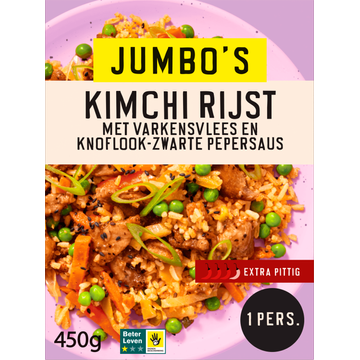 Jumbo's Vriesverse Maaltijd Kimchi Rijst 450g