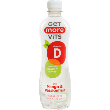 Get More Vits Mango & Passievrucht Suikervrij 500 ML