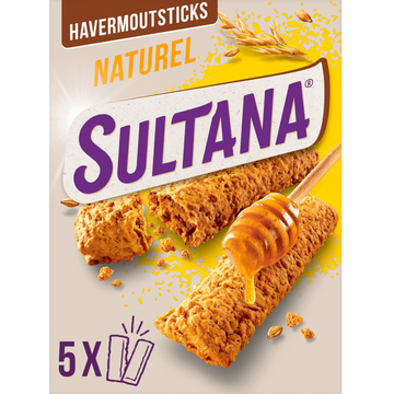 Sultana Havermoutsticks Naturel 5 stuks 205 g