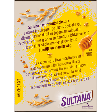 Sultana Havermoutsticks Naturel 5 stuks 205 g