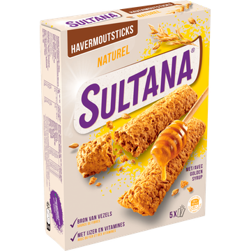 Sultana Havermoutsticks Naturel 5 stuks 205 g
