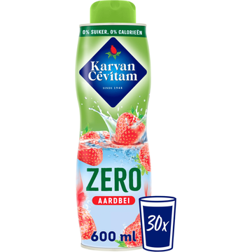 Karvan Cévitam Zero Aardbei Siroop 600 ml
