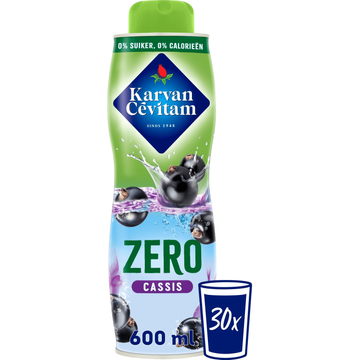 Karvan Cévitam Zero Cassis Siroop 600 ml
