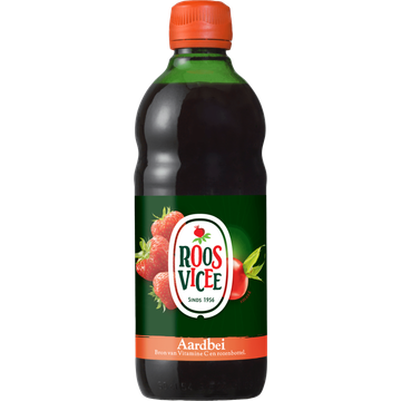 Roosvicee Original Aardbei Siroop, 500 ml