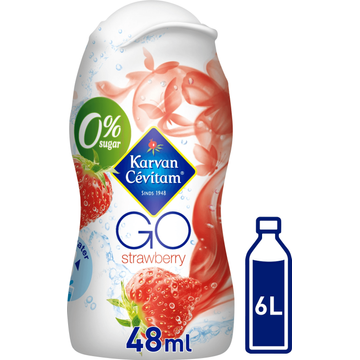 Karvan Cévitam GO Aardbei Siroop, 48 ml