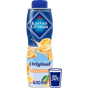 Karvan Cévitam Sinaasappel Original Siroop, 600 ml