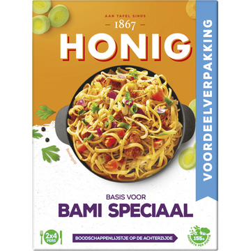 Honig Maaltijdmix voor Bami Speciaal Dubbelpak  2 x 37 g
