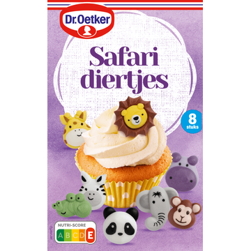 Dr. Oetker Safari Diertjes Decoratie 8 Stuks 16 g