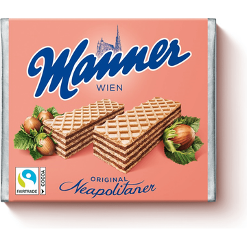 Manner Original Neapolitan Hazelnut Wafers 75gr