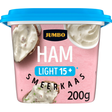 Jumbo Smeerkaas Ham Light 15+ 200 g