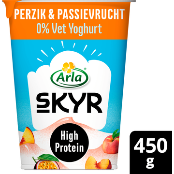 Arla Skyr Peach & Passionfruit 0% vet 450g
