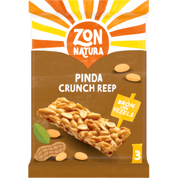 Zonnatura Pinda Crunch Reep 3 x 2 Stuks 3 x 45 g