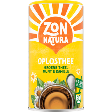 Zonnatura Oplosthee Groene Thee, Munt & Kamille 200 g