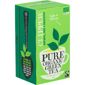 Clipper Pure Organic Green Tea 20 Stuks 35 g
