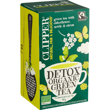 Clipper Detox Organic Green Tea 20 Stuks 40 g