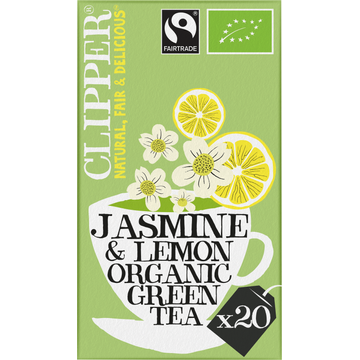 Clipper Jasmine & Lemon Organic Green Tea 20 Stuks 34 g