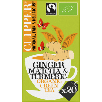 Clipper Ginger, Matcha & Turmeric Organic Green Tea 20 Stuks 36 g