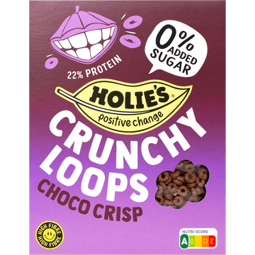 Holie's Crunchy Loops Choco Crisp 350 g