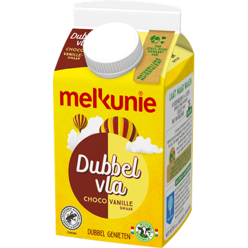Melkunie Dubbelvla Choco Vanillesmaak 0,5 L