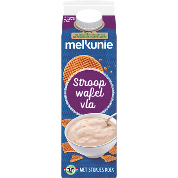 Melkunie Stroopwafel Vla met Stukjes Koek 1 L