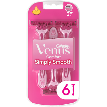Gillette Venus Comfort Smooth Scheermessen, Pak Van 6