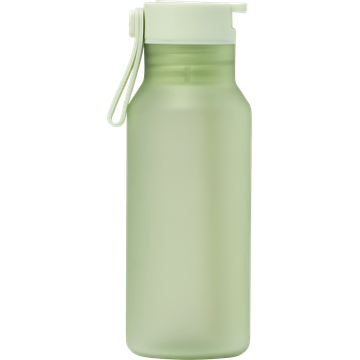 Waterfles met rietje 430ml - groen