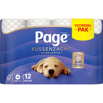 Page Toiletpapier Kussenzacht 12 Rollen