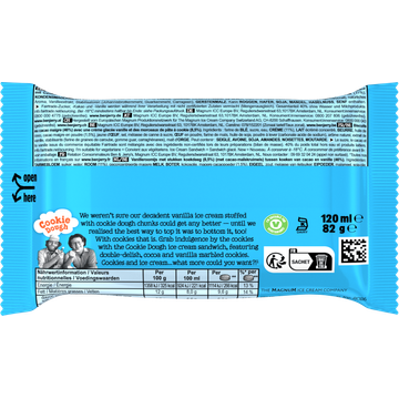 Ben & Jerry's Cookie Dough Sandwich 120 ml 1 Stuk