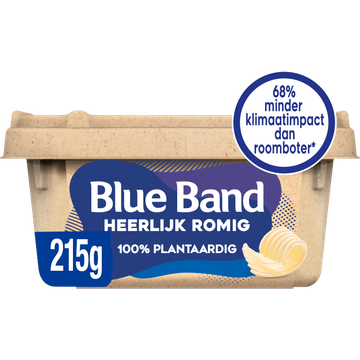 Blue Band Heerlijk Romig 215g in papieren kuip