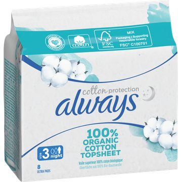 Always Cotton Protection Night Maandverband