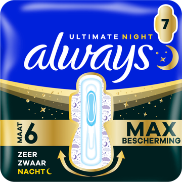 Always Ultimate Night Maandverband (Maat 6) Met Vleugels