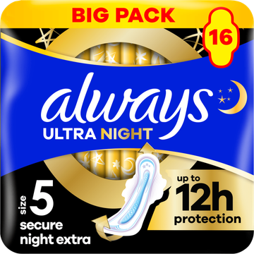 Always Ultra Maandverbanden Secure Night Extra (maat 5)
