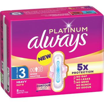 Always Platinum Dag Maandverband Voor Zware Menstruatie (Maat 3)