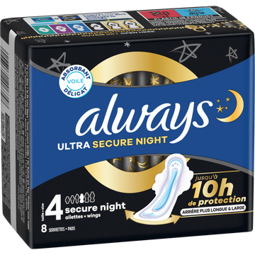Always Ultra  Maandverbanden Secure Night (maat 4)