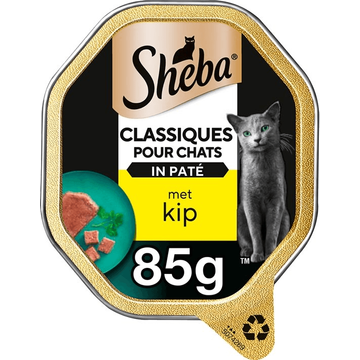Sheba Kattenvoer Classic - Adult - Natvoer - Kip - kuipje 85g