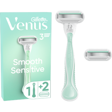 Gillette Venus Smooth Sensitive Voor Vrouwen 1 Handvat + 2 Navulmesjes