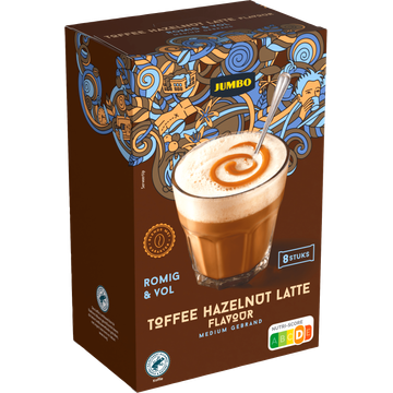 Jumbo Toffee Hazelnut Latte Flavour 8 Stuks