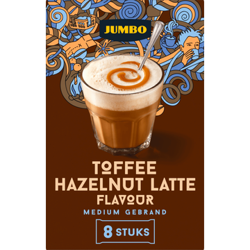 Jumbo Toffee Hazelnut Latte Flavour 8 Stuks