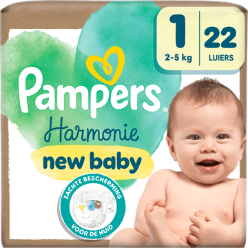 Pampers Harmonie Luiers Maat 1, 22 Luiers