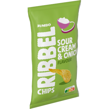 Jumbo Ribbelchips Sour Cream & Onion 250 g