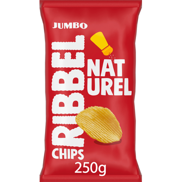Jumbo Ribbelchips Naturel 250 g