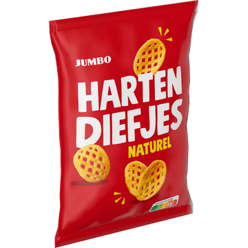 Jumbo Harten Diefjes Naturel Chips 125 g