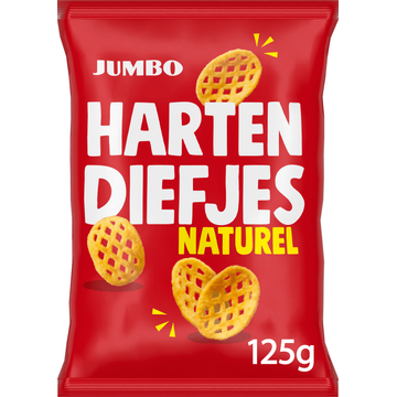 Jumbo Harten Diefjes Naturel Chips 125 g