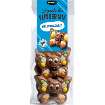 Jumbo Chocolade Vlindermix Melkchocolade 120 g