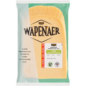 Wapenaer Goudse Kaas Jong 48+ Voordeelverpakking Plakken ca. 350 g
