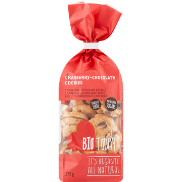 Bio Today Cranberry-Chocolade Koekjes 175 g