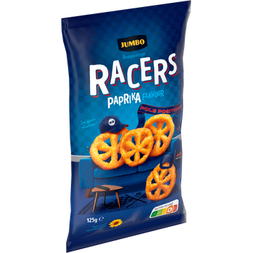 Jumbo Knapperige Racers Paprika Chips125 g