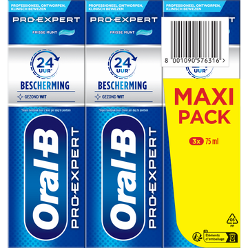 Oral-B Gezond Wit Tandpasta 3x75ml