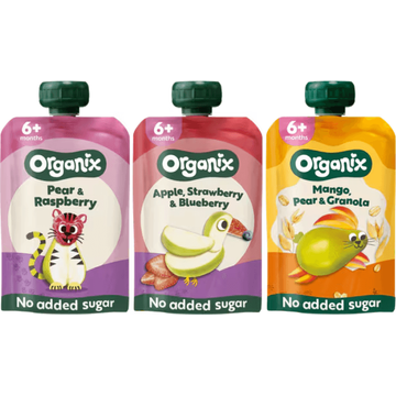 Organix Knijpfruit 6+ Maanden 3 Stuks x 100g